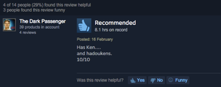 Illustration for article titled Street Fighter V, As Told by Steam Reviews